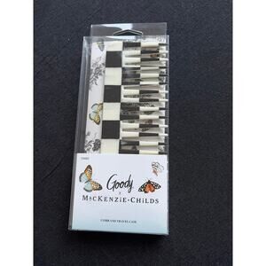 Mackenzie Childs x Goody Courtly Check comb with case NEW